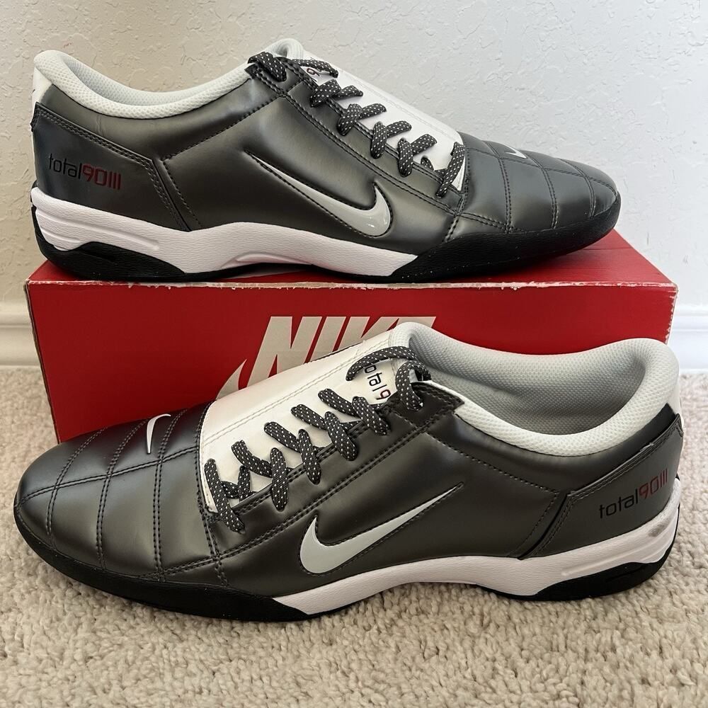 Nike Men Total 90 III Soccer Cleats Metallic Summit White Size 13 HQ2851-001 New